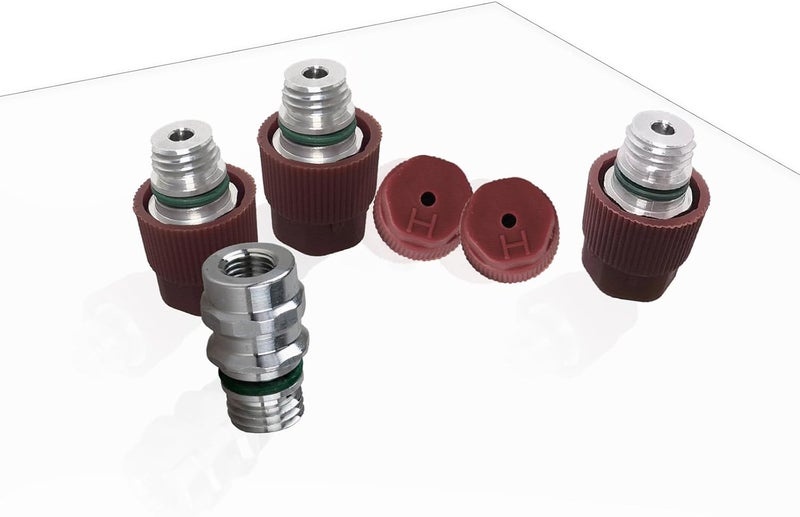 ANTDM 800-955 GM Air Conditioning Service Valve M12x1.5 Male High Side A/C Charge Port Valve Replacement For 5116,59946, MT0105,52458184,357820795J,800-955,Delco15-5438，Includes Caps(Pack of 5) - Image 1